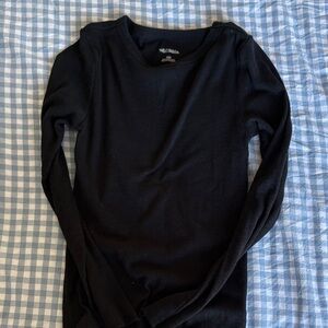 Wild Fable Black Ribbed Top